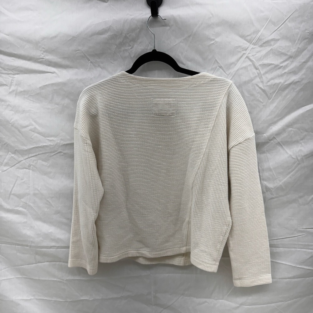 Maeve by Anthropologie Ribbed White Top - Picture 4 of 4